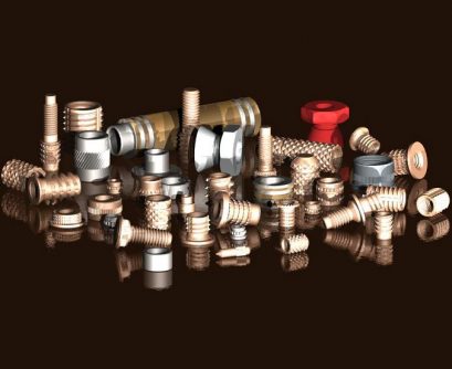 A selection of Tappex threaded inserts for various applications and materials